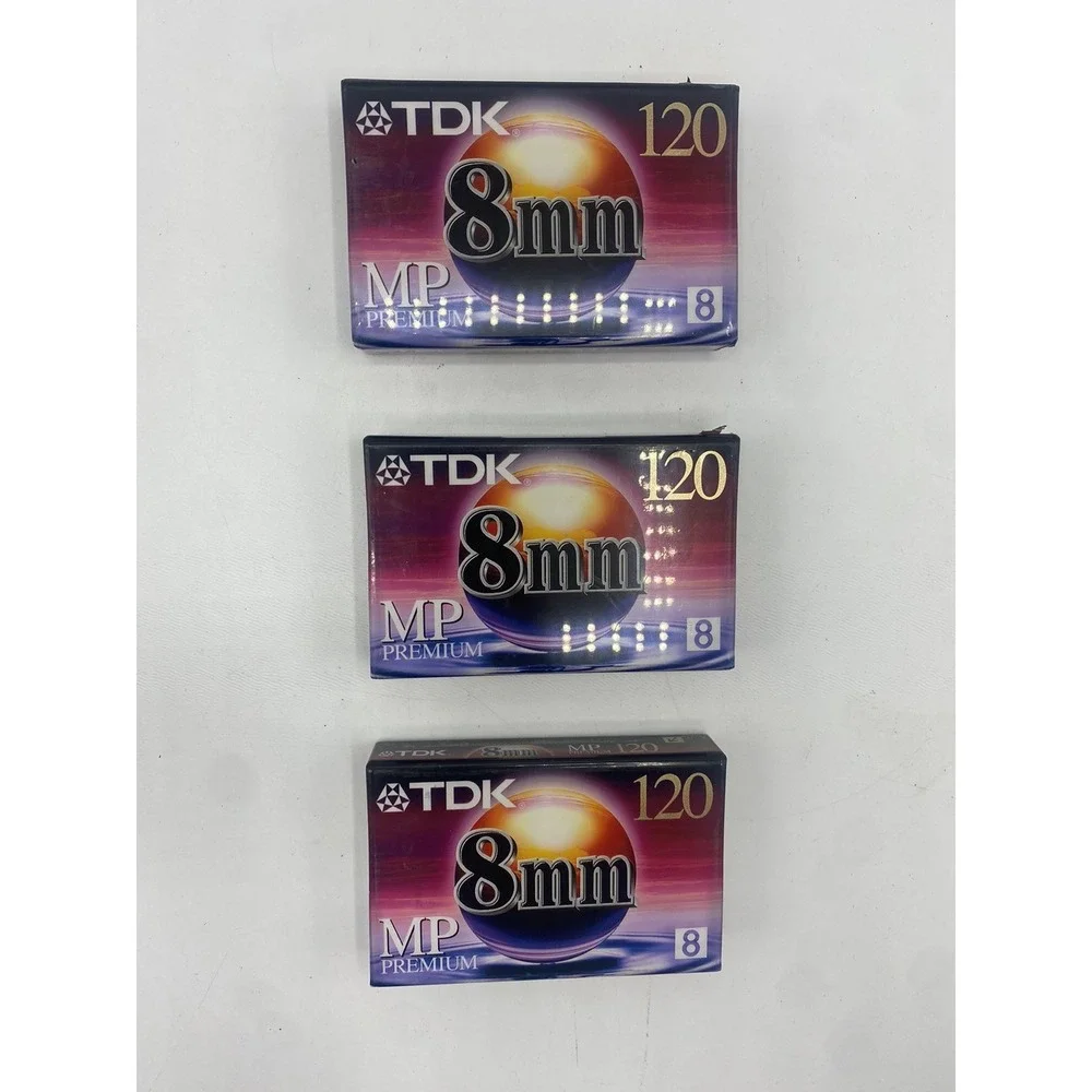 TDK 8MM 120 minuet MP Premium - 4 pack - new sealed